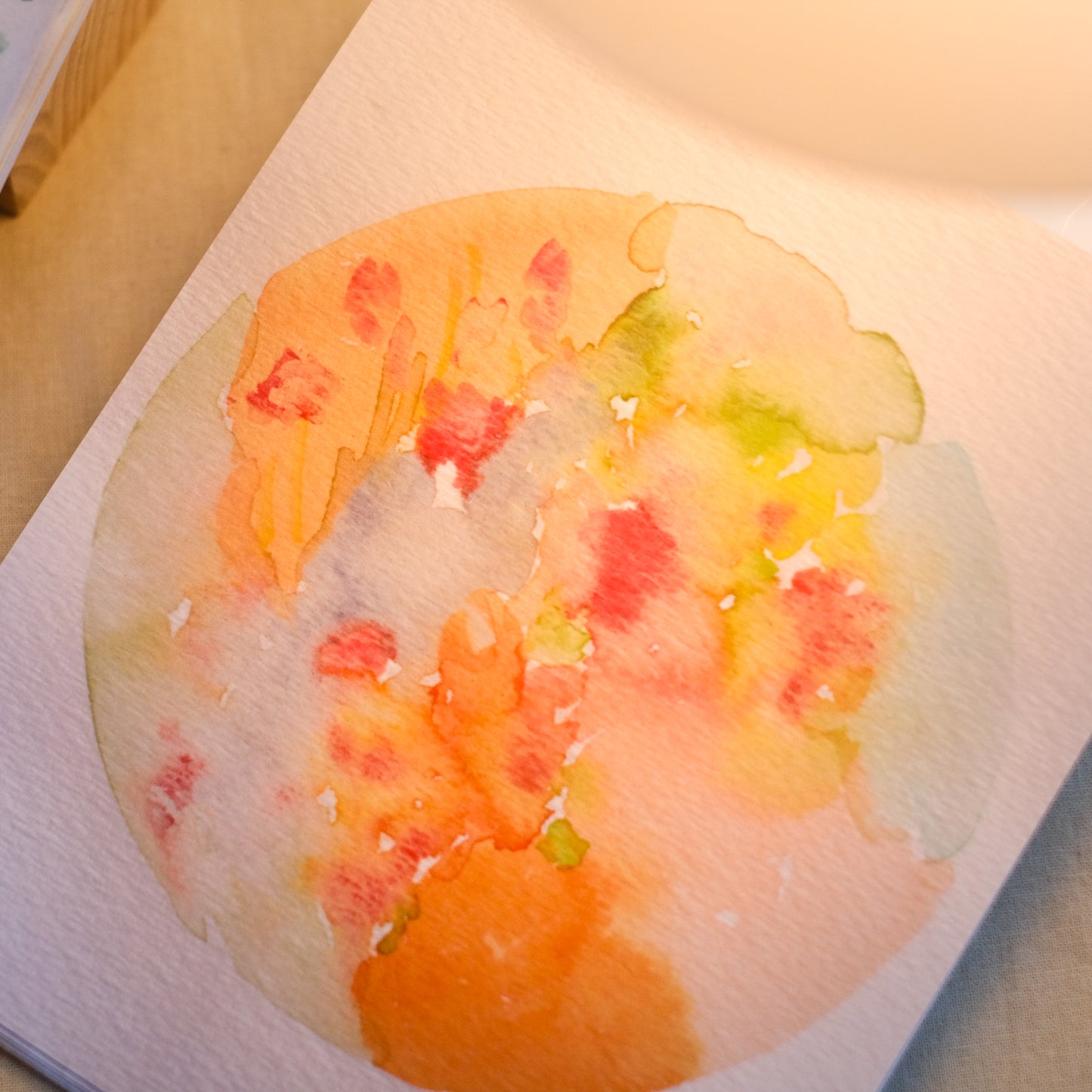 Postcard - Flower moon Orange