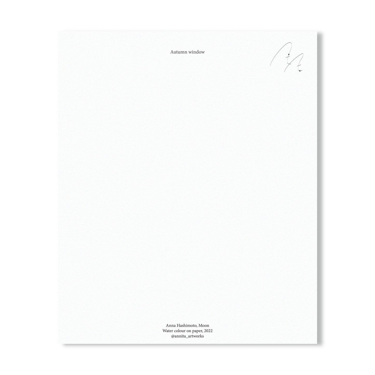 Postcard - Flower moon Green-Yellow