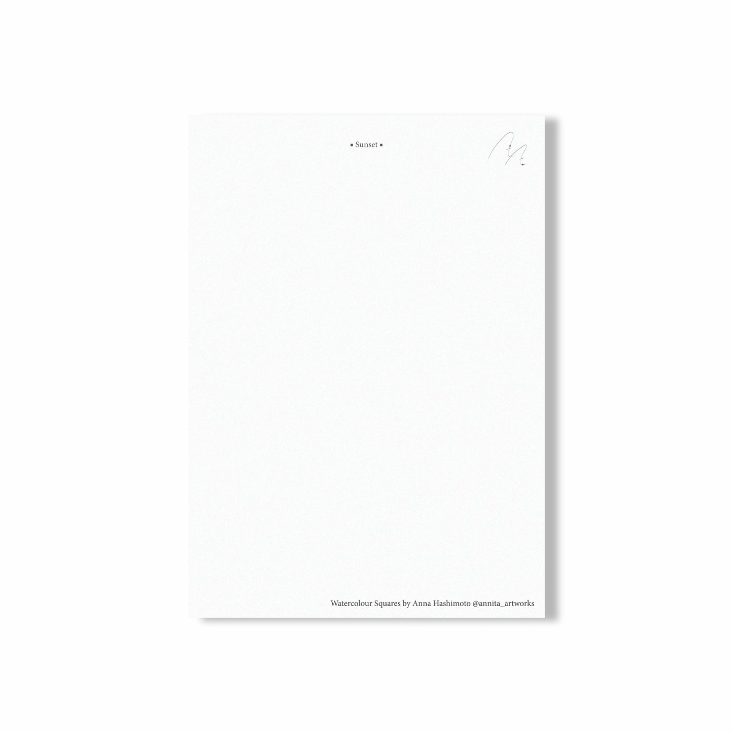 Postcard - Square Sunset