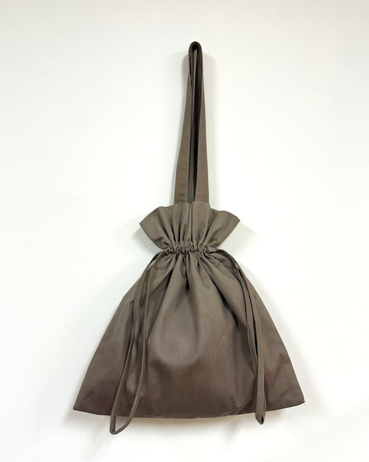 Mahogany 草木染め巾着バッグ