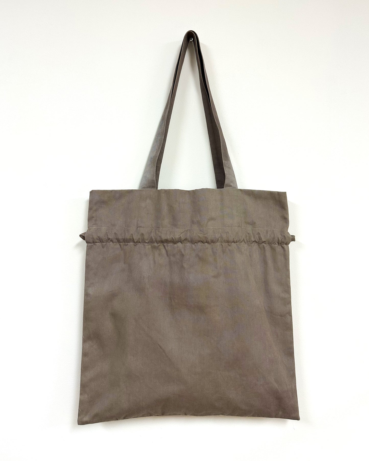 Mahogany 草木染め巾着バッグ