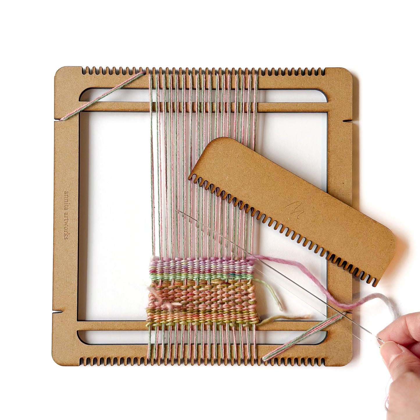 ワークショップ【ミニ織り機を使ってコースターを作ろう】 ¥5,500【現地決済】