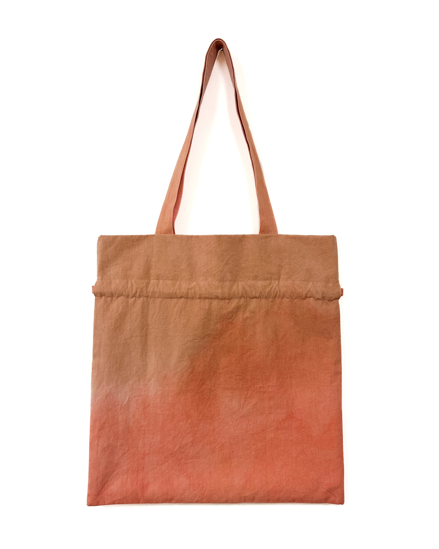 Cherry 草木染め巾着バッグ