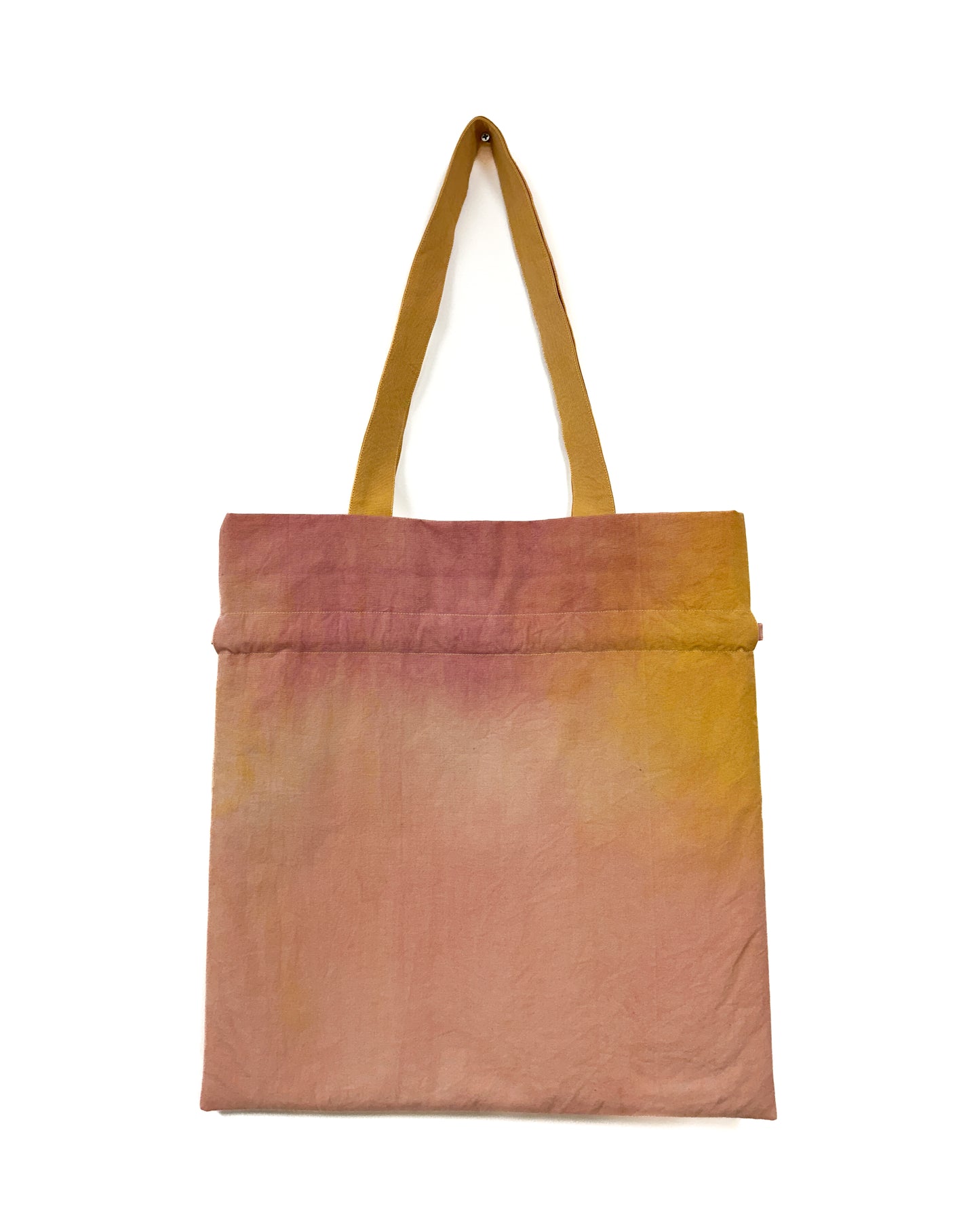 Tulip 草木染め巾着バッグ