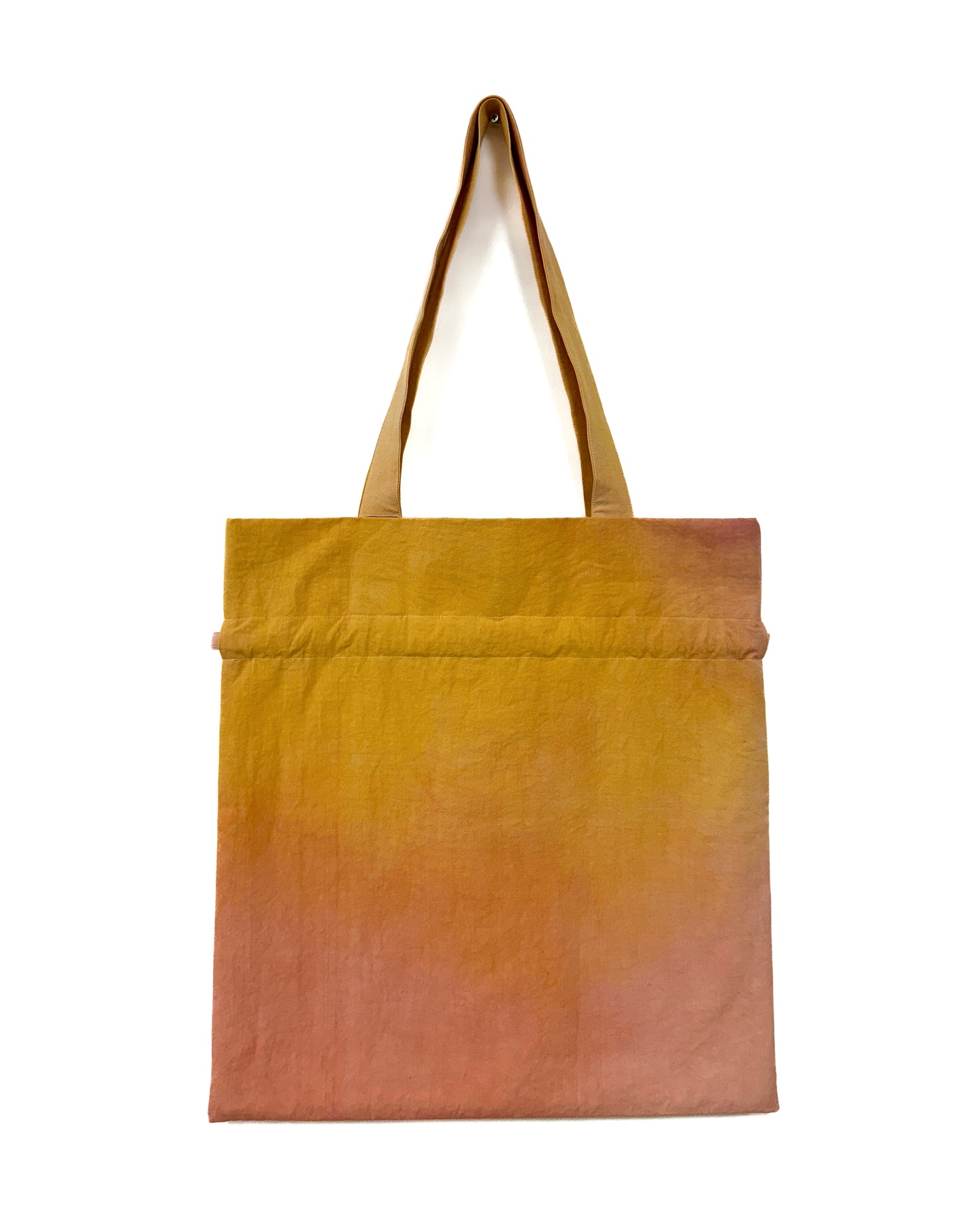 Tulip 草木染め巾着バッグ