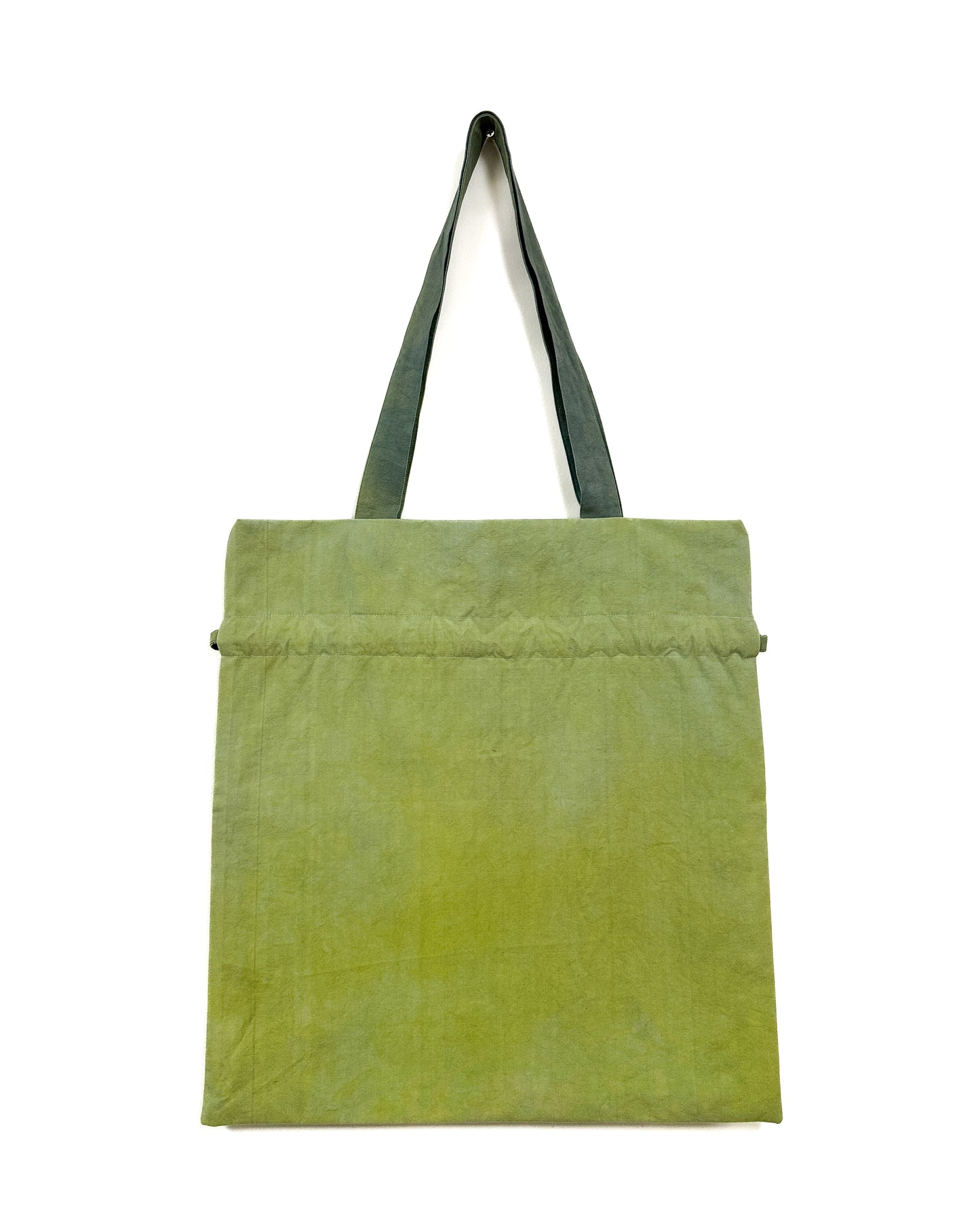 Pistachio 草木染め巾着バッグ