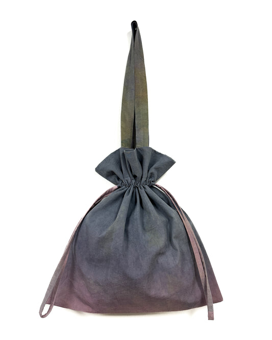 Sumizakura 草木染め巾着バッグ