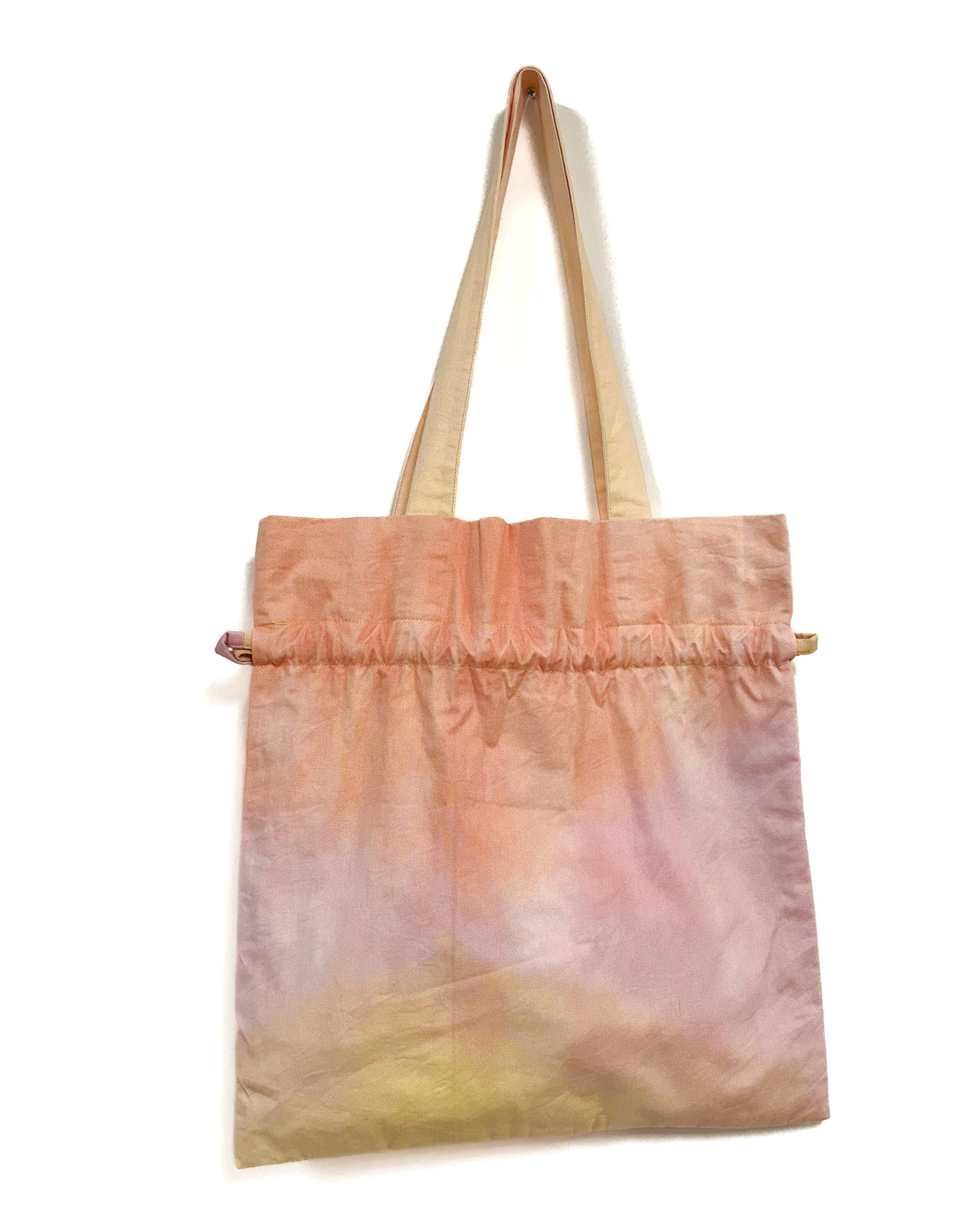 Gerbera 草木染め巾着バッグ – annita artworks Gerbera 草木染め巾着バッグ – annita artworks