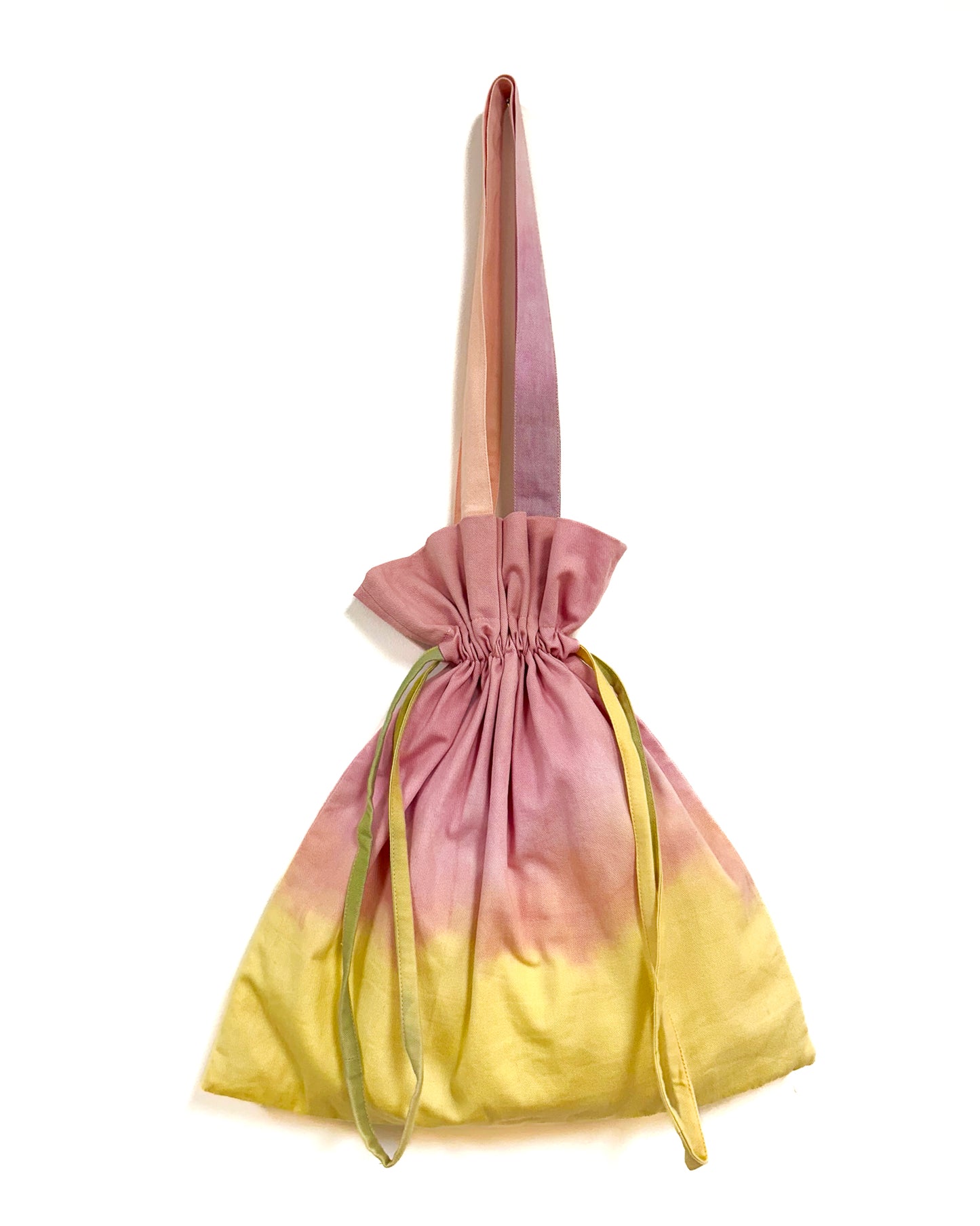 Lantana 草木染め巾着バッグ