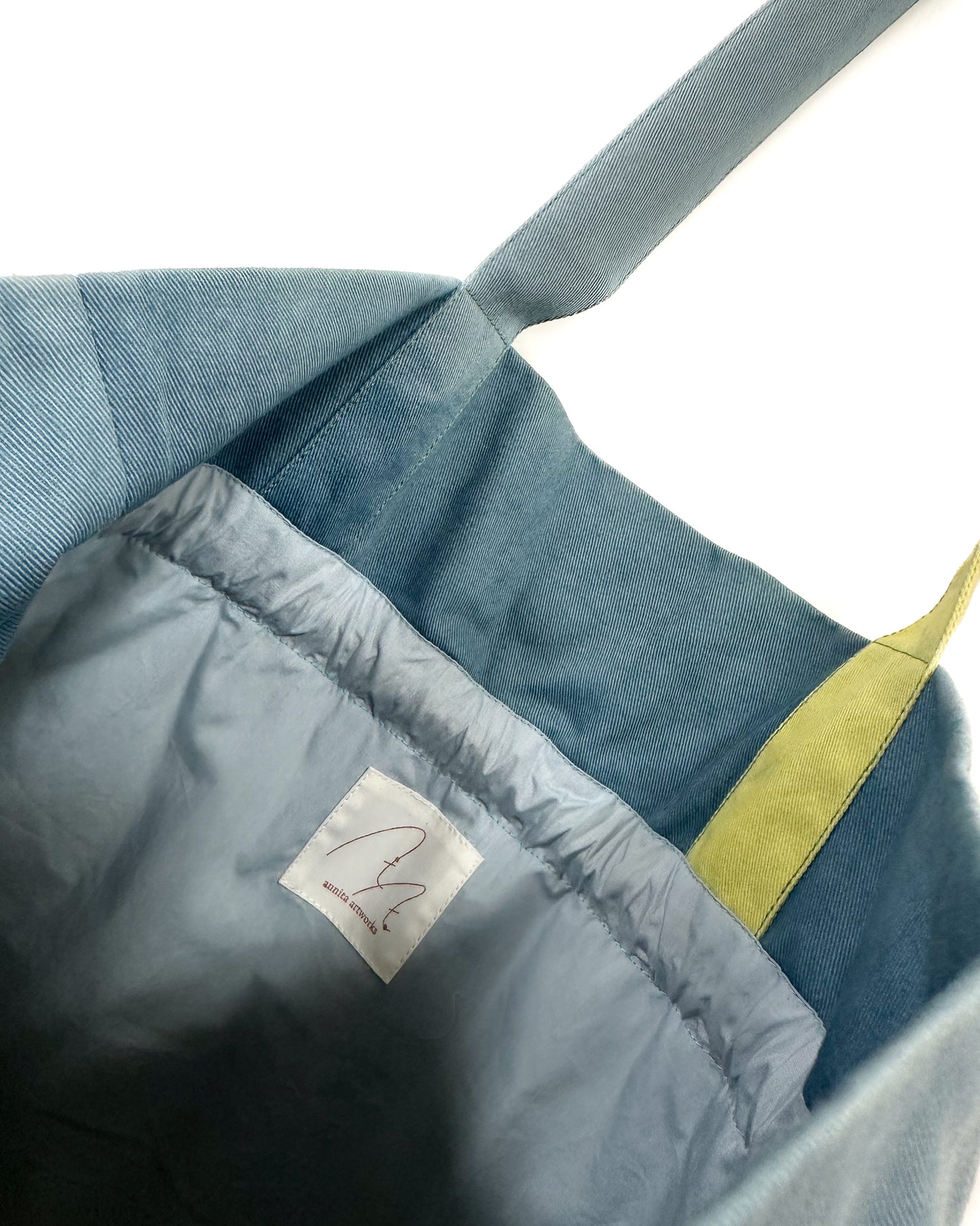 Tulip 草木染め巾着バッグ