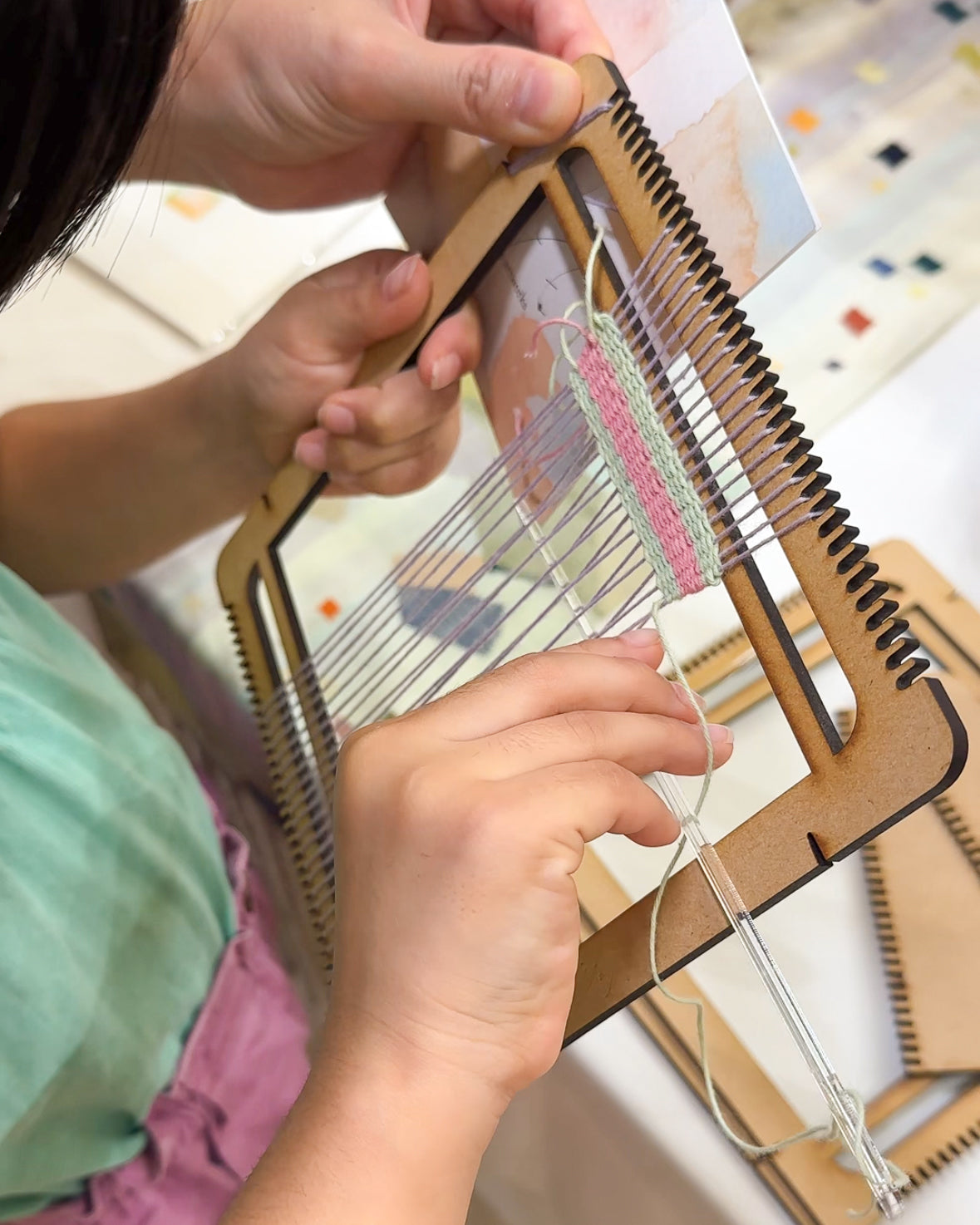 ワークショップ【ミニ織り機を使ってコースターを作ろう】 ¥5,500【現地決済】