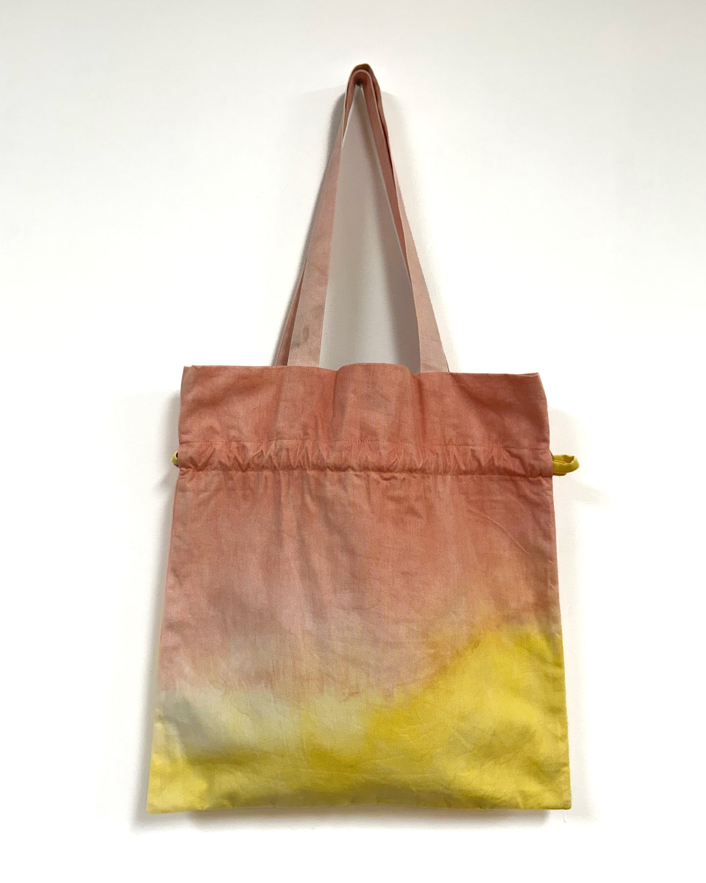 Dahlia 草木染め巾着バッグ