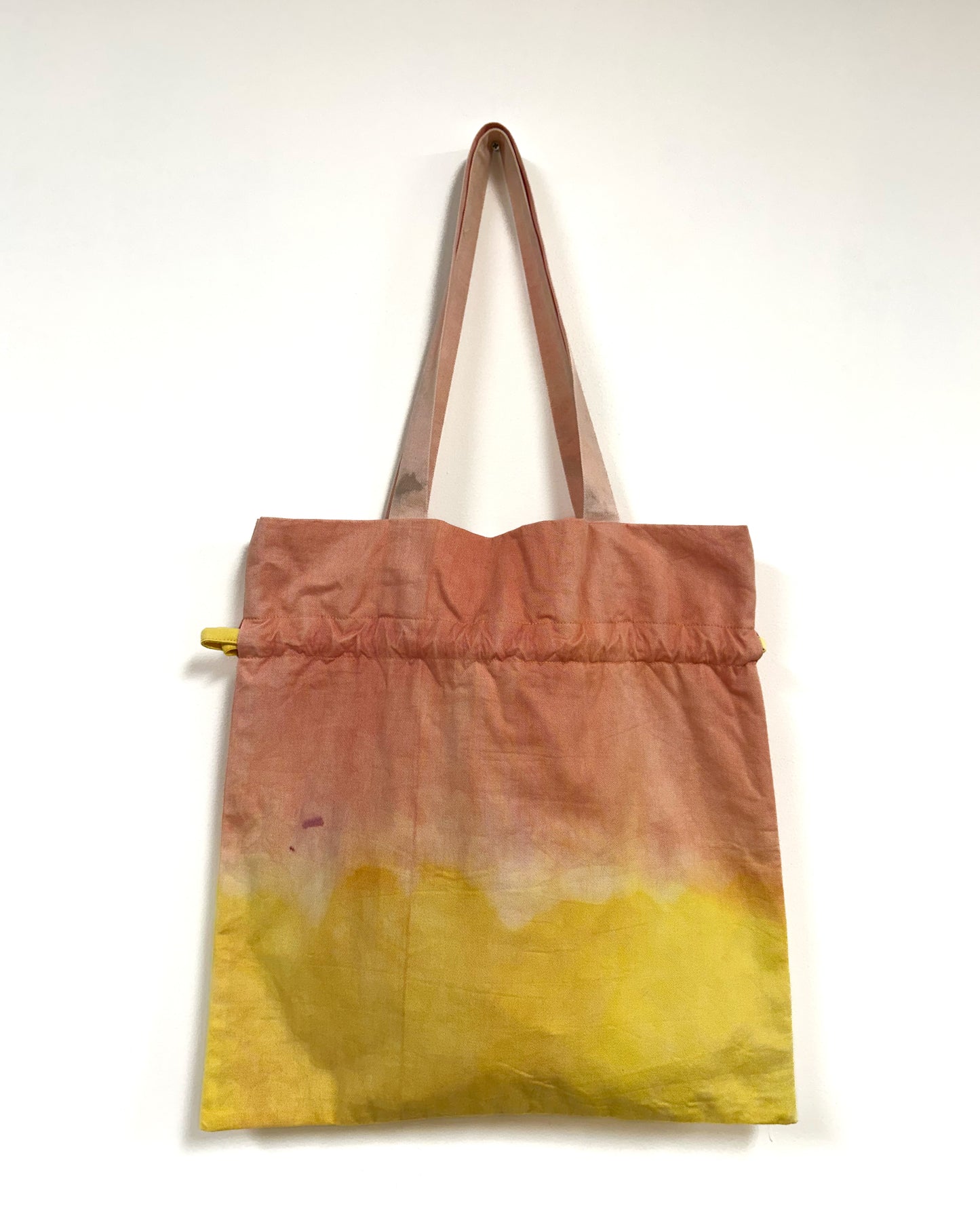 Dahlia 草木染め巾着バッグ