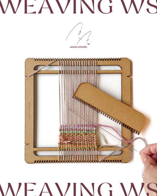 ワークショップ【ミニ織り機を使ってコースターを作ろう】 ¥5,500【現地決済】