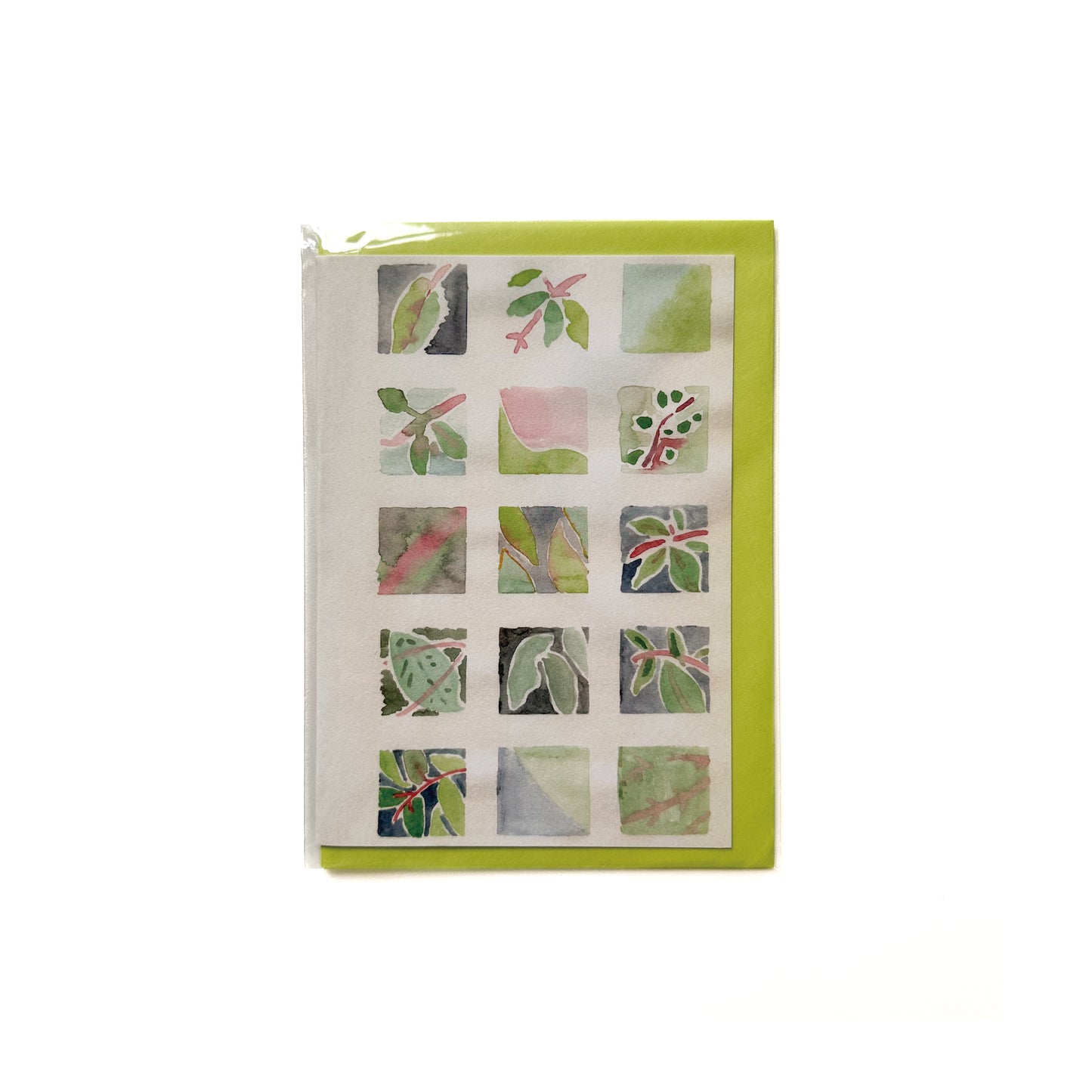 メッセージカード - Square Leaves