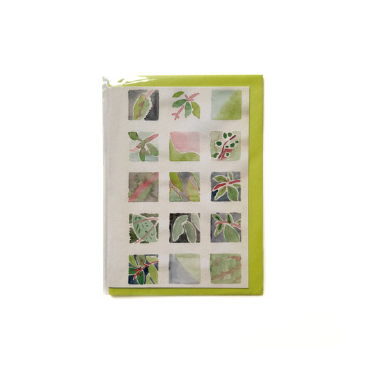 メッセージカード - Square Leaves