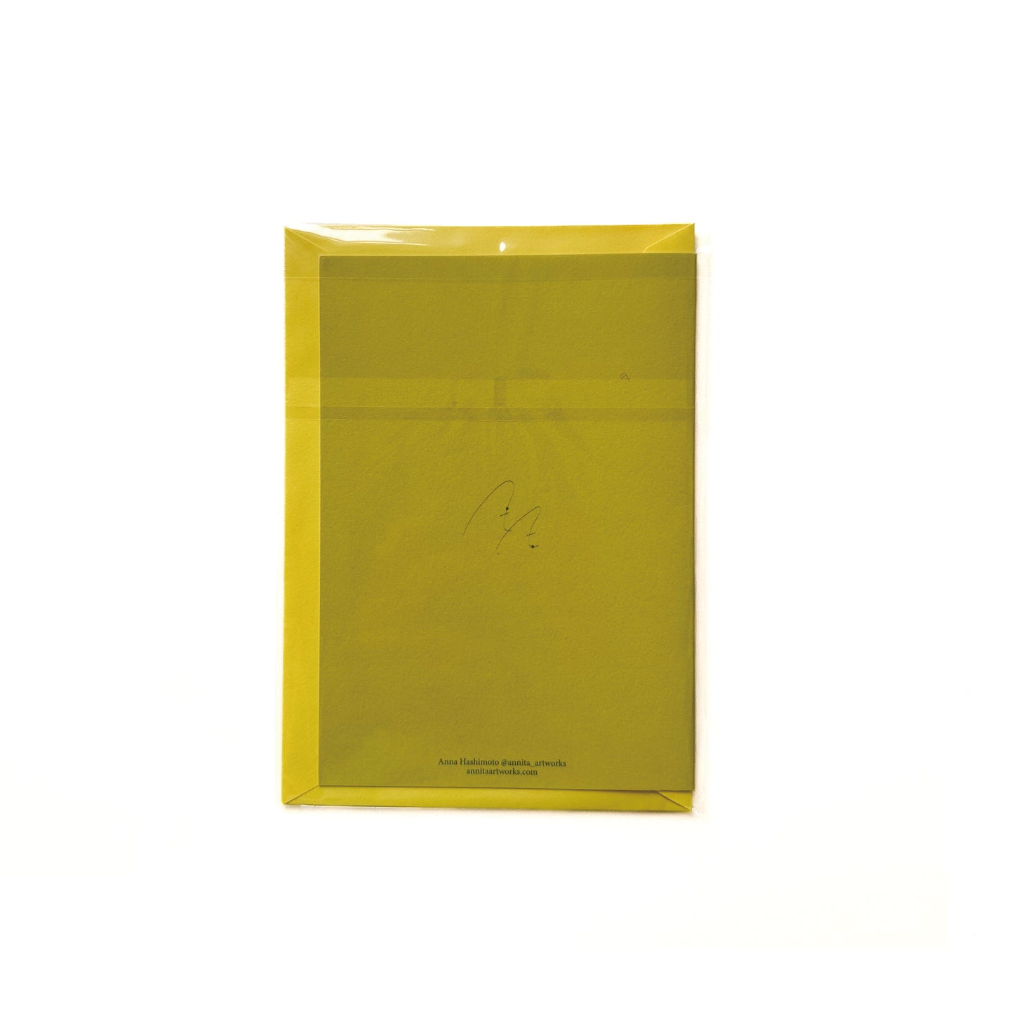 メッセージカード - Square Yellow