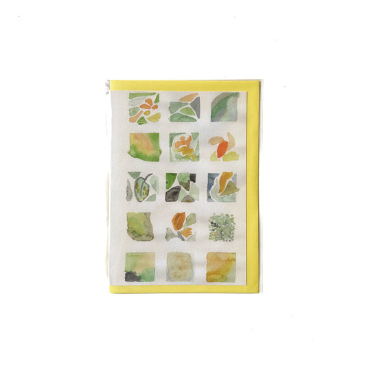 メッセージカード - Square Yellow