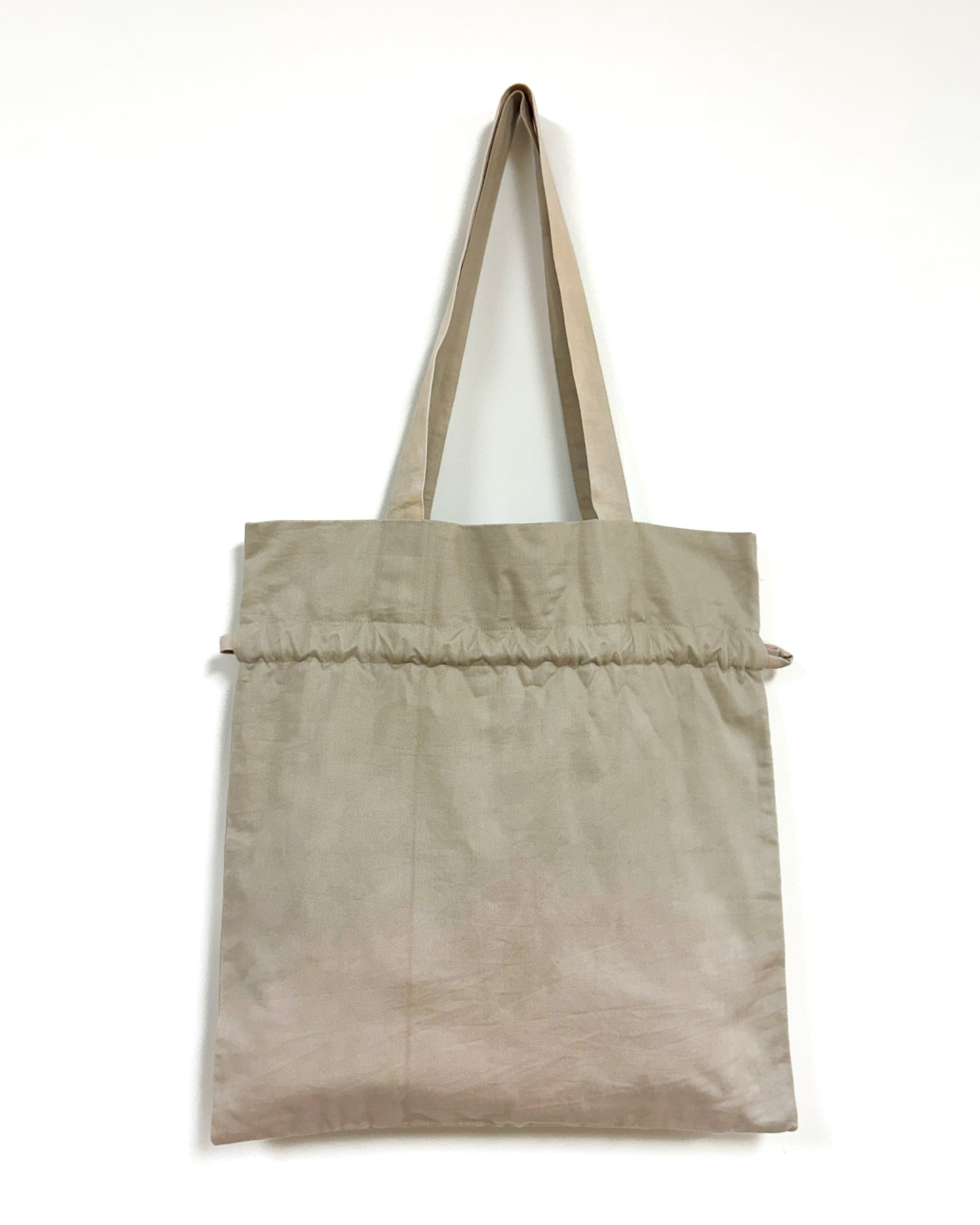 Caramel 草木染め巾着バッグ