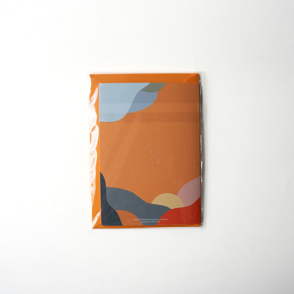 メッセージカード - Square Sunset