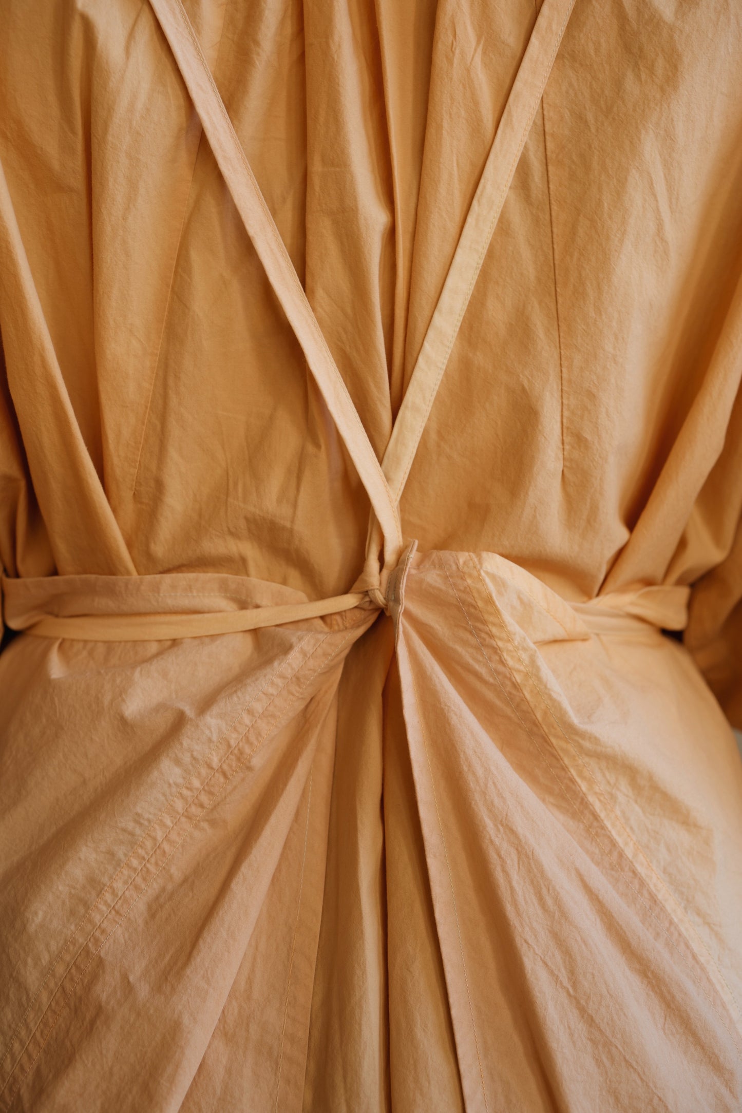 【受注生産】草木染めエプロン　Pink Orange