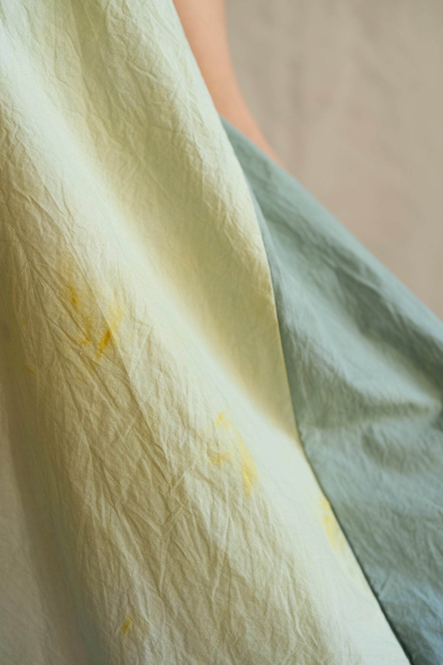 【受注生産】草木染めテントラインワンピース　Sea Breeze＜海風＞