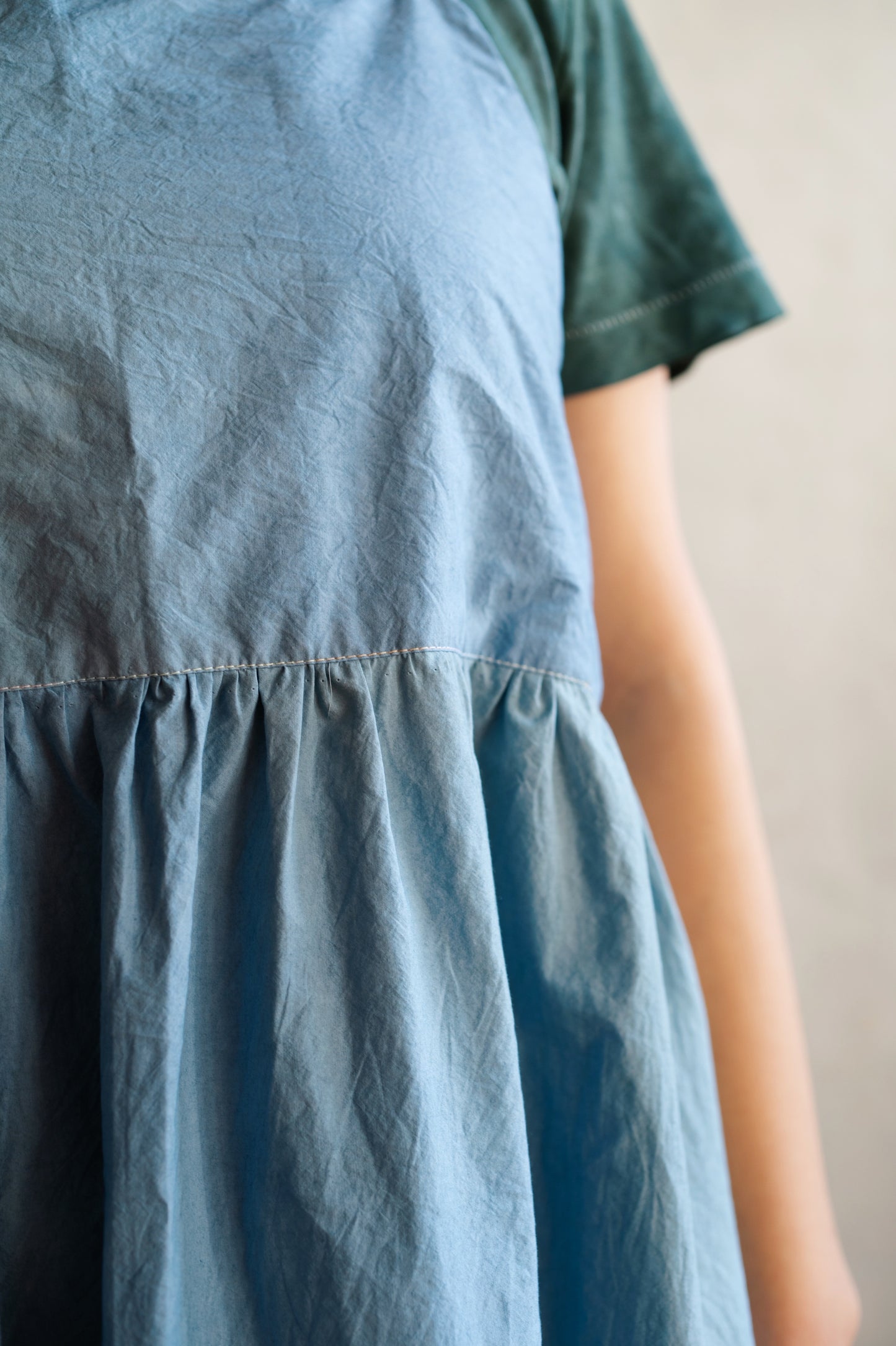 【受注生産】草木染めキャミソールワンピース　Mist＜霧＞
