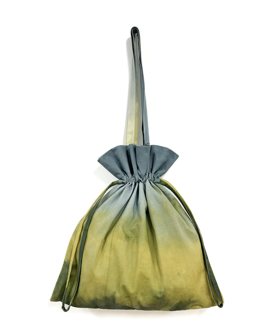 Moegi 草木染め巾着バッグ