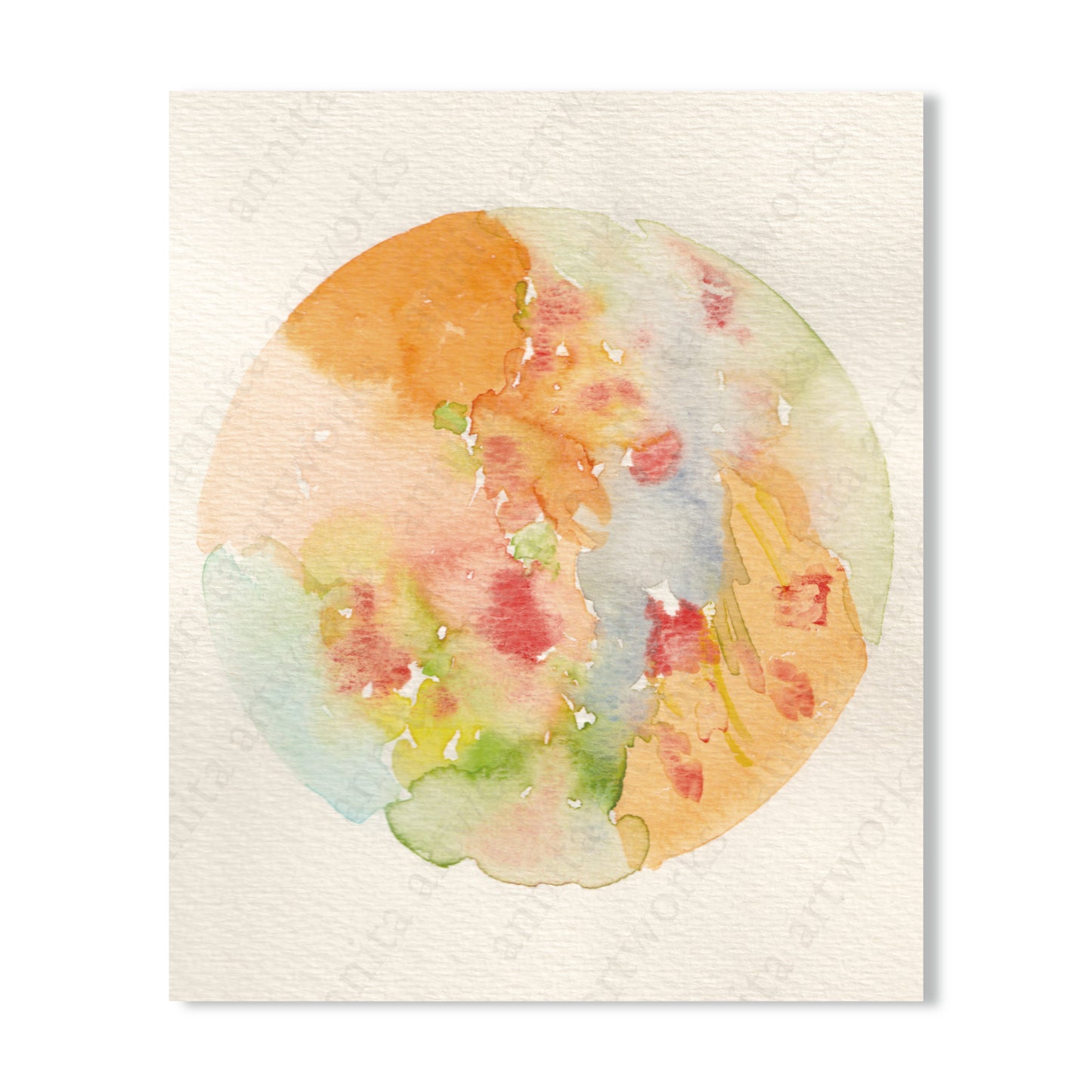 Postcard - Flower moon Orange