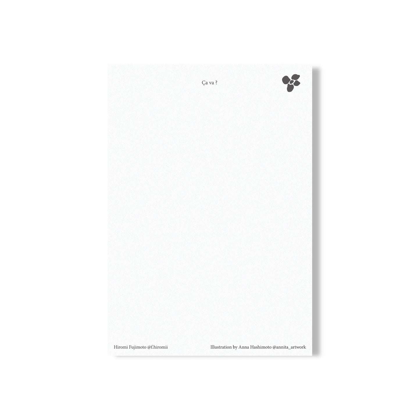 Postcard - Flower Colour pencil - B