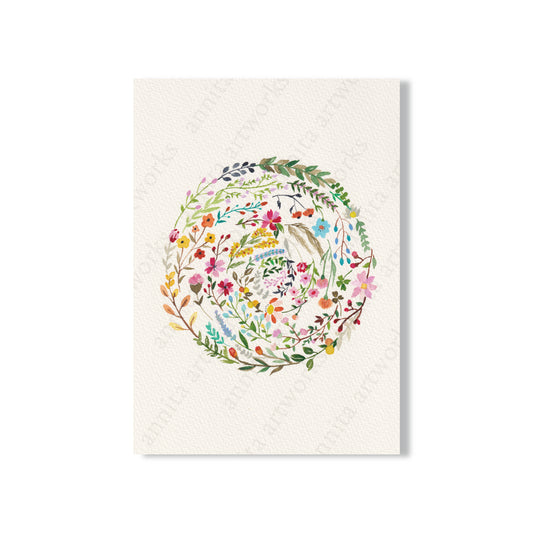 Postcard - Flower Circle