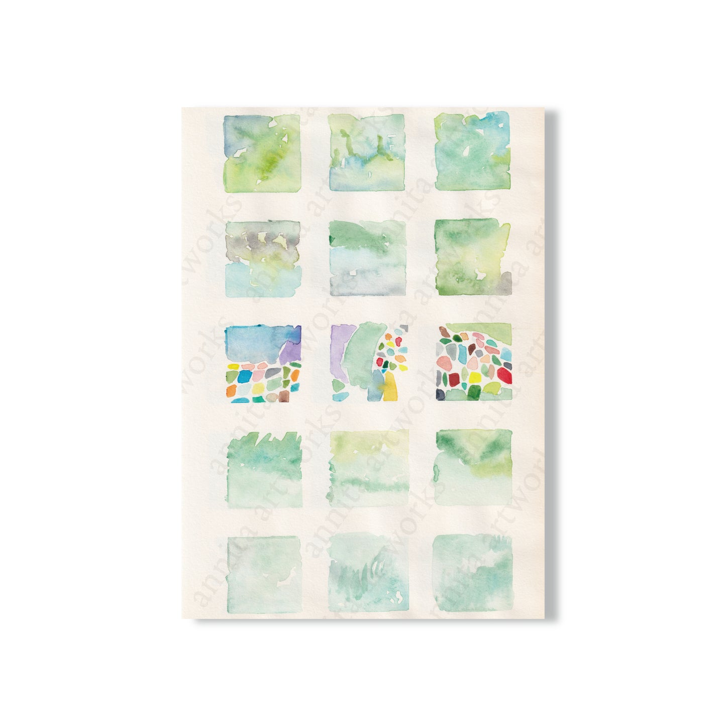 Postcard - Square Tiles