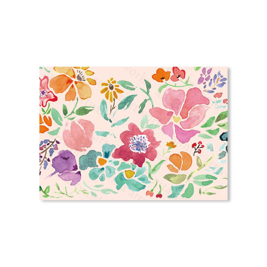 Postcard - Watercolour Flower