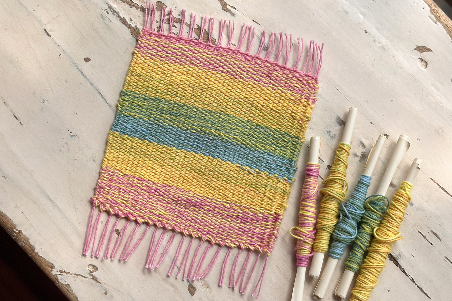 ワークショップ【卓上織り機を使ってコースターを作ろう】　¥5,500【現地決済】