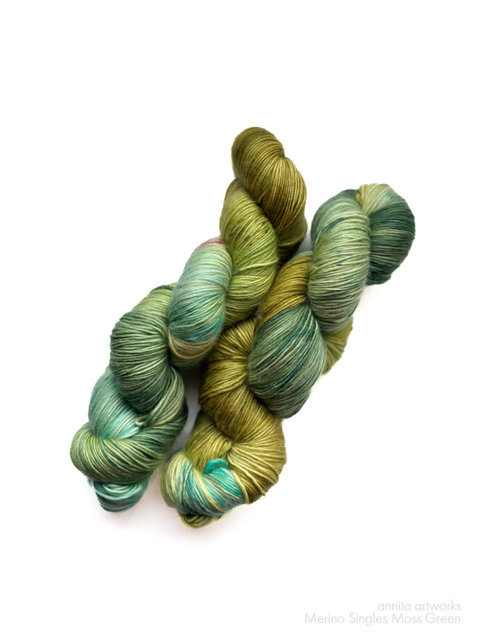 Merino Singles モスグリーン - Moss Green