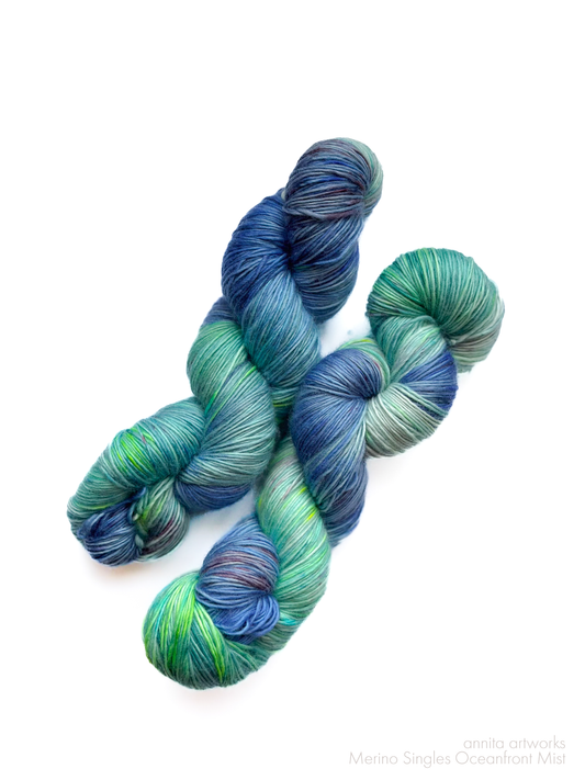 Merino Singles 海辺の霧 - Oceanfront Mist