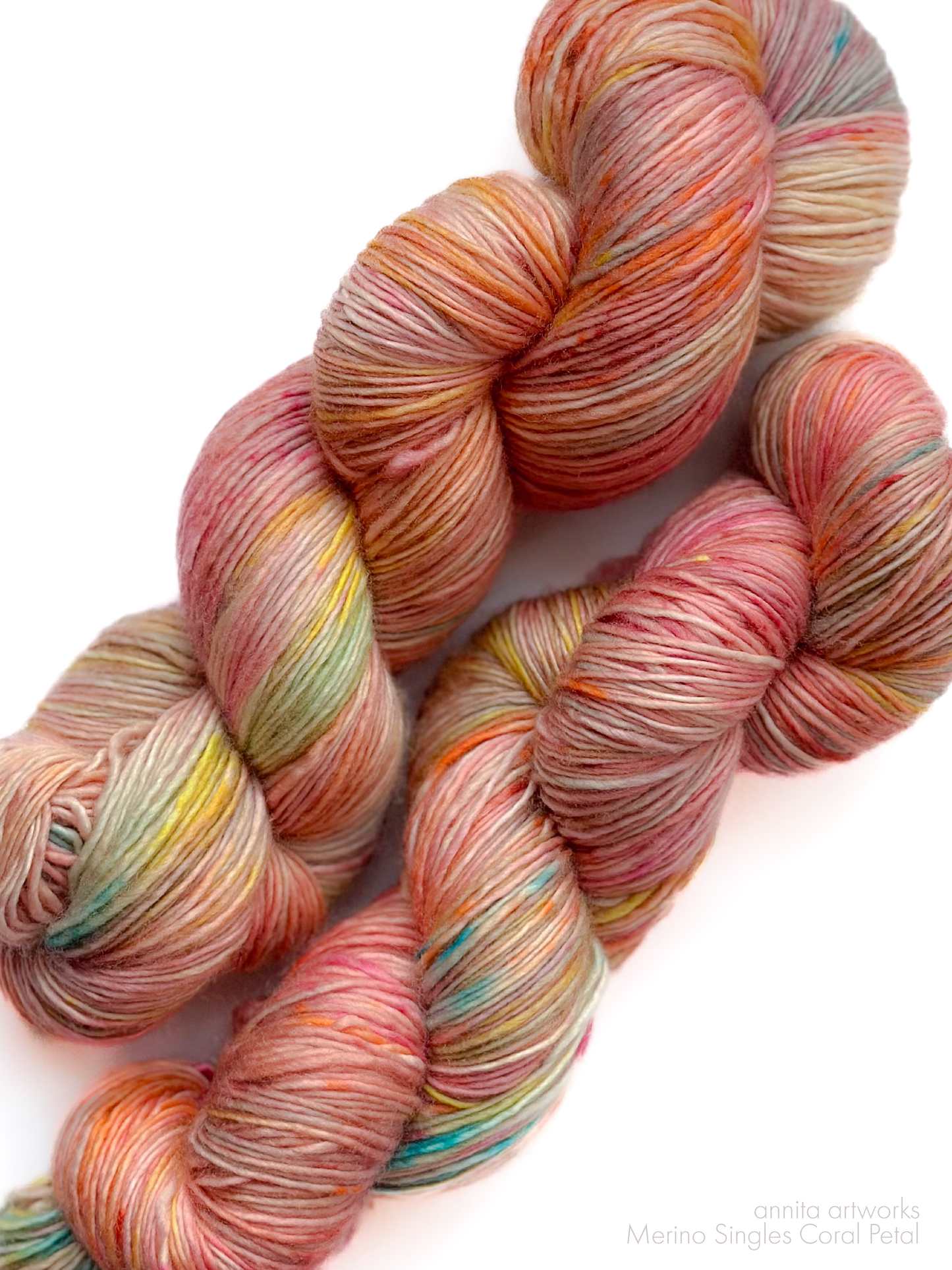 Merino Singles 珊瑚の花びら - Coral Petal