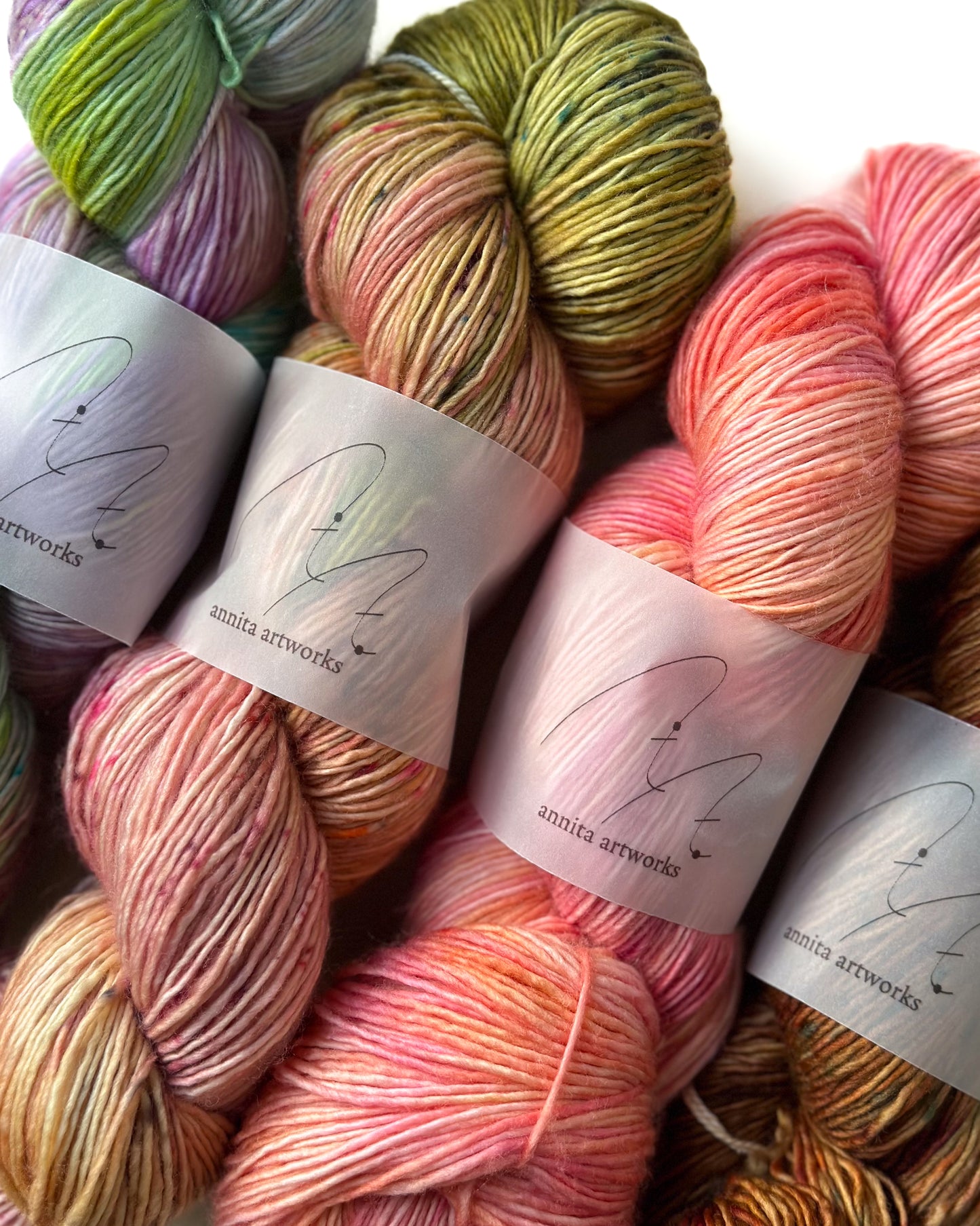 Merino Singles ストロベリーマカロン - Strawberry macaron