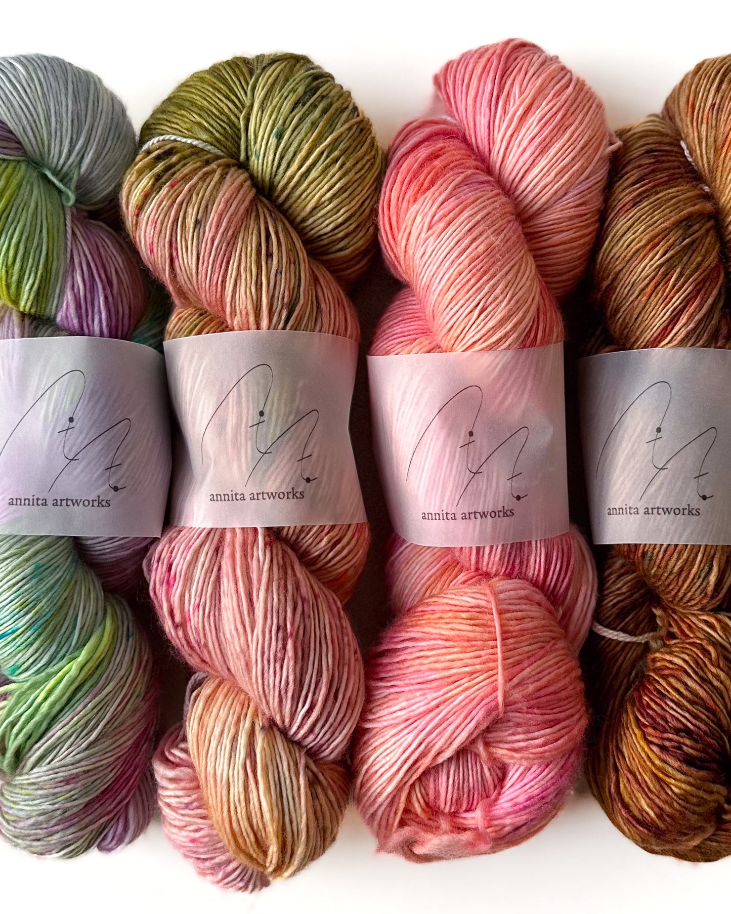 Merino Singles ストロベリーマカロン - Strawberry macaron