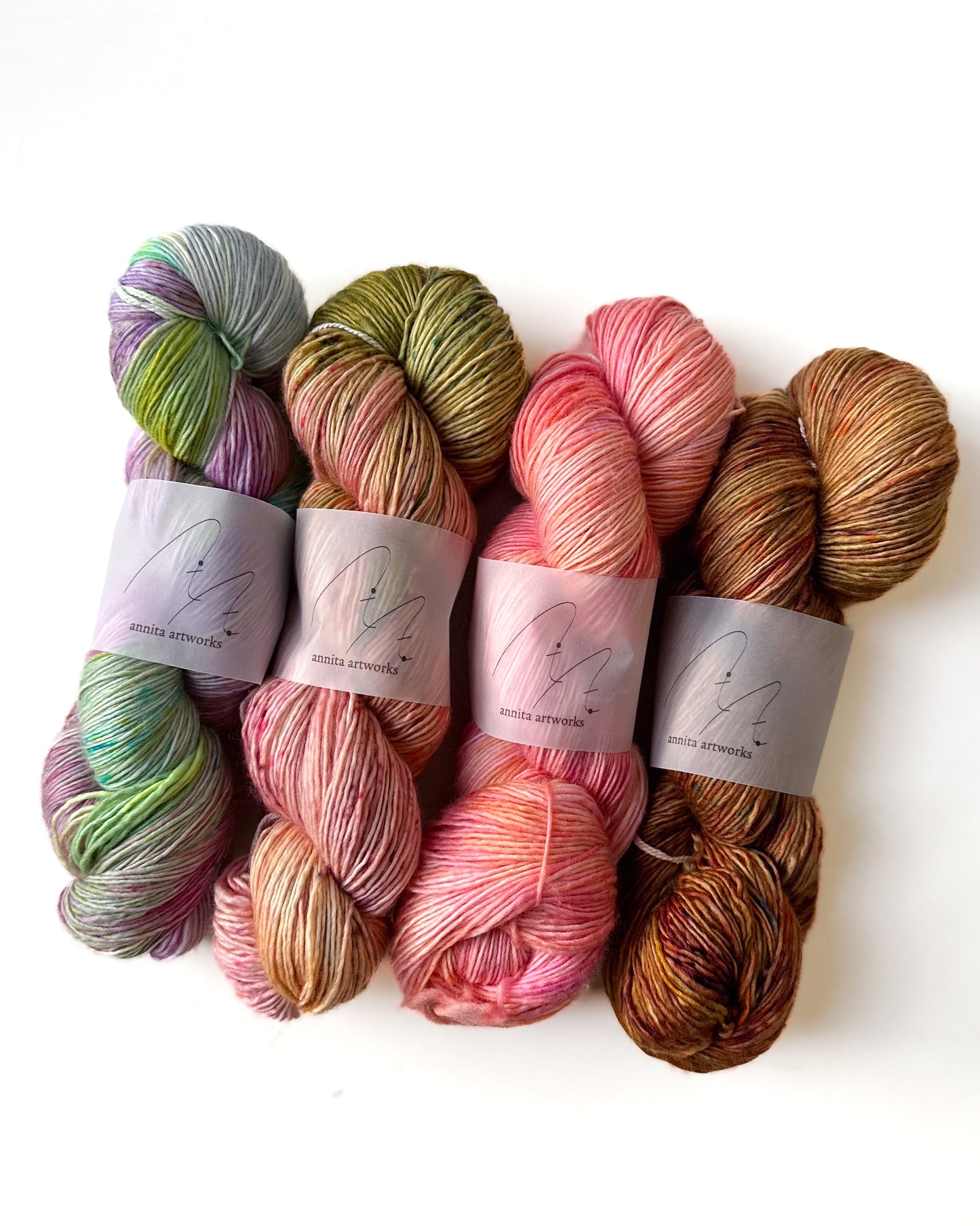 Merino Singles ストロベリーマカロン - Strawberry macaron